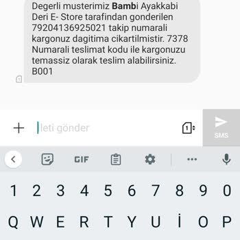 Bambi Ayakkabı Para İadesi Yapılmıyor