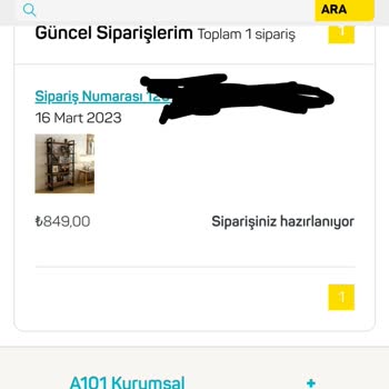A101 Siparişi Göndermiyor Para İadesi De Yapmıyor