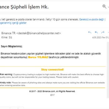 Binance Güvenlik Açığı Sebebi İle Yanlış Transfer