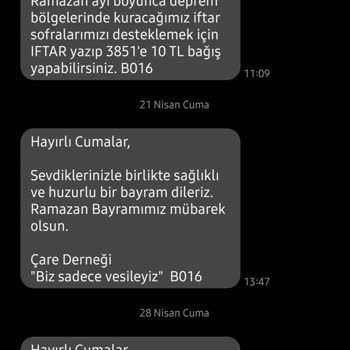 Çare Derneği SMS İptal Çağrı Derneği