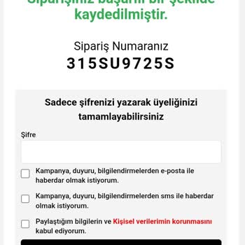 Daymod Sipariş Oluşturulmuyor Ve Firmadan Makbuz Gönderilmedi