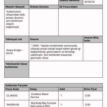 Dyson V10 Tetik Arızası