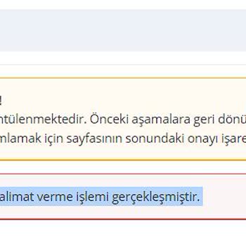 E-Devlet (Turkiye.gov.tr) PTT Bu Ödemeniz İçin Daha Önce Bir Talimat Sorunu