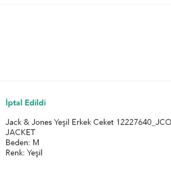 Boyner Ürün Gönderilmemesi Ve Mecburen İptal Ettirilmesi