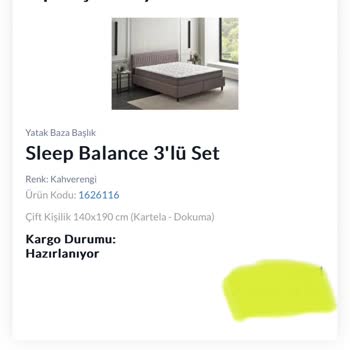 Geç Teslimat Yataş Bedding