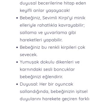 Welcome Baby Ürün Tanıtım Bilgisinde Hata