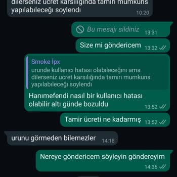 İyibuhar.co Sadece 6 Günde Bozulan Ürünle İlgilenmediler