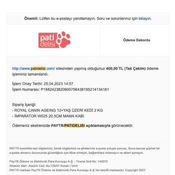 Patidelisi.com Ürün Gönderilmedi Ve Firmaya Ulaşılamıyor
