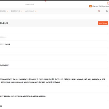 Xiaomi Yetkili Servis (Evofone) Flipbuds Pro Kulaklık iPhone Uyumlu Değil ve Parazit Ses Sorunu