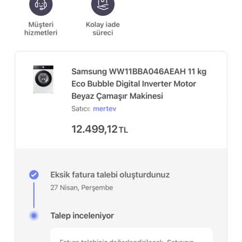 Hepsiburada Mertev Firması Farklı Ürün Gönderdi