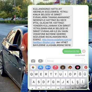 Vodafone Net Kendi Kafasına Göre İnternetimi İptal Etti