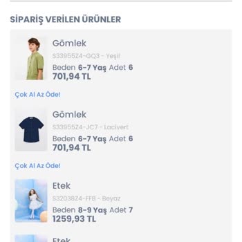 LCW Eksik Gönderilen Ürünler