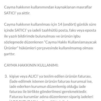 Vildan Kosti İade, Cayma Hakkımız Yeniyor!