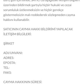 Vildan Kosti İade, Cayma Hakkımız Yeniyor!