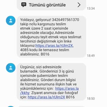 Aras Kargo Yalova Çiçekçilik Şubesi Teslimat Yapmıyor!