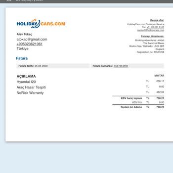 Denizli Pamukkale Seyahatimizde, Enterprise Araç Kiralama Şirketi Tarafından Yanıltıldık