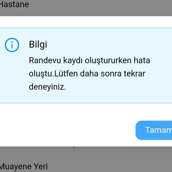 MHRS (Merkezi Hekim Randevu Sistemi) Randevuları Alınamıyor