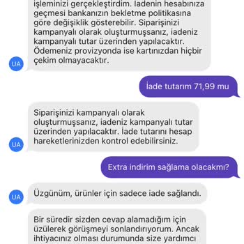 Getir - Eksik Ürün