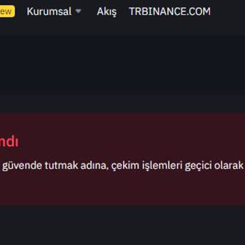 Binance Gerekçesiz Hesap Kilitlemesi