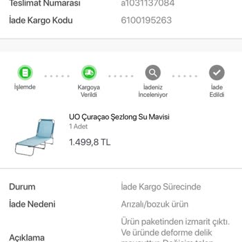 Koçtaş'tan Aldığım Şezlonglarda Kusur Çıktı Ve İade İşlemi Tam Bir İşkenceye Dönüştü