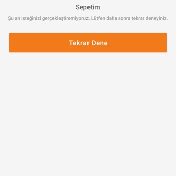 Trendyol Trendol Sepetim Açılmıyor