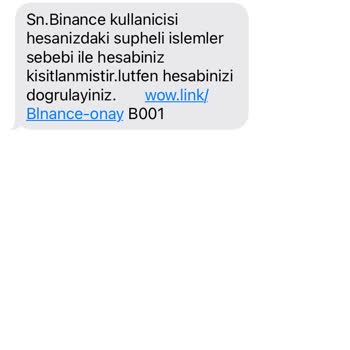 Binance Bana Ait Olmayan Hesap Açılmış