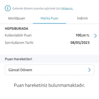 Hepsiburada Marka Puan Kullanımı