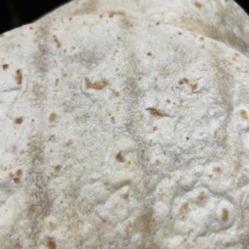 Untad Tam Buğdaylı Lavaş Üzerinde Bozulma Belirtisi Sarı Benek Mevcut