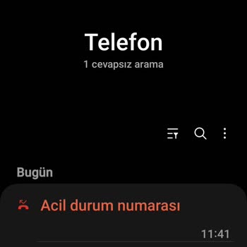 Samsung Telefon Samsung A 72 Cepteyken Acil Durum 112 Yi Arıyor Ekran Görüntüsü Alıyor