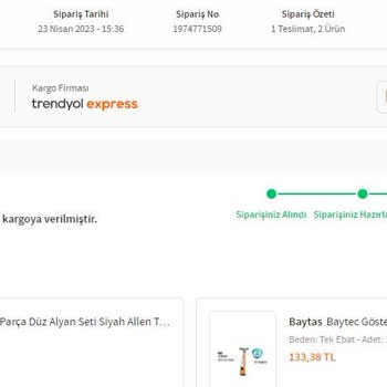 Trendyol Siparişimin Teslim Edilememesi Ve Kargo Belirsizliği