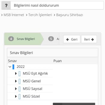 ÖSYM MSÜ Tercih Hatası