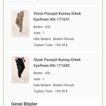 Modamizbir.com Sitesinin İade Ücretini Ödememesi!