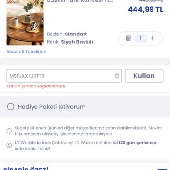 LC Waikiki İndirim Kuponu Sorunu!