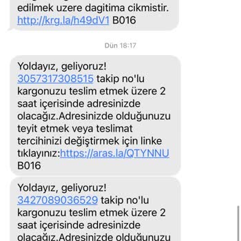 Aras Kargo Soğanlık Şubesi Müşteri
