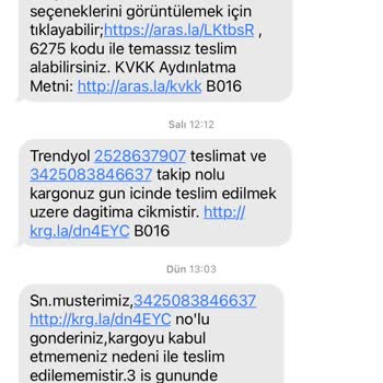 Aras Kargo Ürünün Teslim Edilmemesi