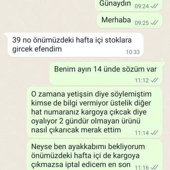 Erva'nın Butiği Ürünüm Kargoya Verilmedi Ve Temsilciler Arasında Tutarsızlık Var