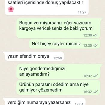 Erva'nın Butiği Ürünüm Kargoya Verilmedi Ve Temsilciler Arasında Tutarsızlık Var