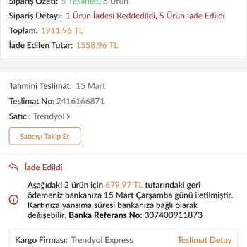 Bersi Butik İadeleri Kabul Etmiyorlar