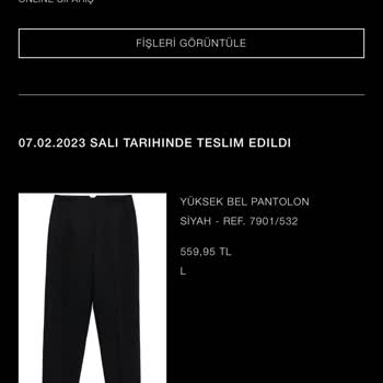 Zara Pantolonum Eskidi Resmen