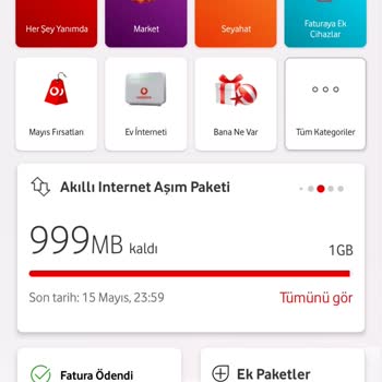 Vodafone İnternet Paketim Olmasına Rağmen Otomatik Paket Satın Alıyor