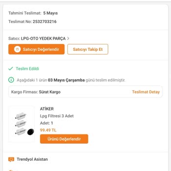 Trendyol Sipariş Verilen Markada Farklı Markada Ürün Satışı