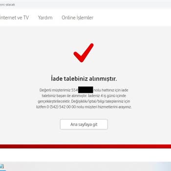 Vodafone Faturanın İki Defa Ödenmesi Ve İadenin Yapılmaması