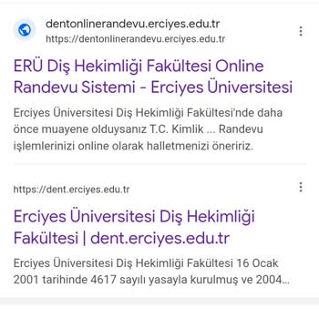 Erciyes Üniversitesi Diş Hekimliği Fakültesi Online Randevu Alınmıyor Site Açılmıyor