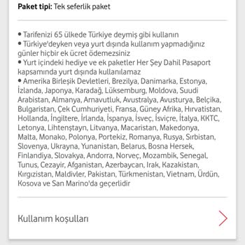 Vodafone Otomatik Yurt Dışı Paketi Mağduriyet Fahiş Faturalandırma