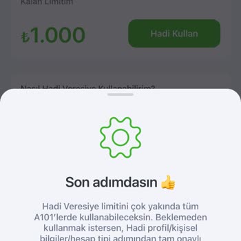 A101 Alışveriş Kredisini Kullanamıyorum