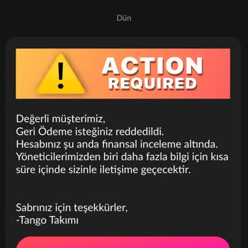 Tango Hesabım Finansal İnceleme Altında
