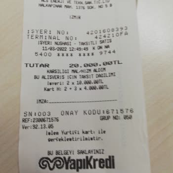 Yapı Kredi Bankası Kart Harcaması İtirazı