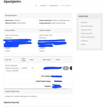 Enucuztoptan.com Siparişim 11 Gündür Kargoya Verilmedi.