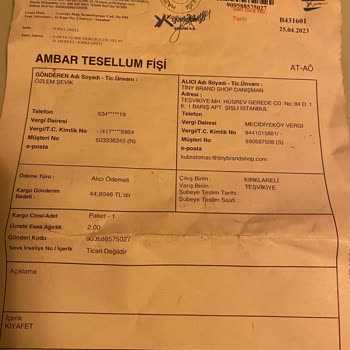 Tiny Brand Shop Ürün İadesi Yapılmıyor