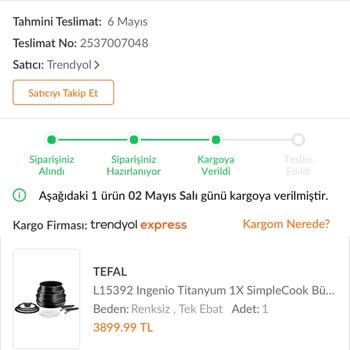 Trendyol Express Geç Teslimi Ve Kargo Transfer Sürecinde Ki Belirsizlik